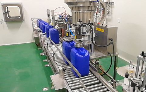 仲恒GAF-30SA液体自动灌装生产线视频